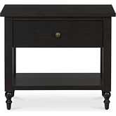 Katherine Nightstand in Black Wood