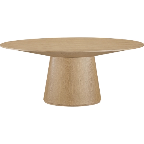 Otago 71" Oval Dining Table in Natural Finish Oak Veneer