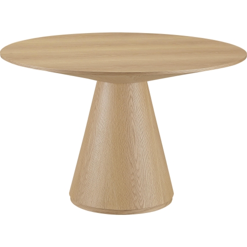 Otago 54" Round Dining Table in Natural Finish Oak Veneer