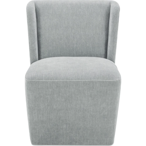 Cormac Rolling Dining Chair in Slate Green Fabric
