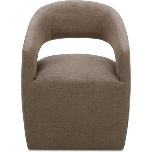 Barrow Rolling Caster Dining Chair in Soft Taupe