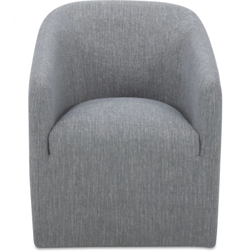 Sandy Rolling Dining Chair in Grey Fabric
