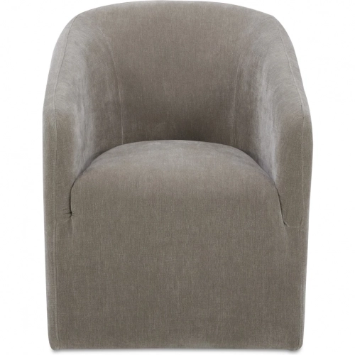 Sandy Rolling Dining Chair in Taupe Performance Fabric