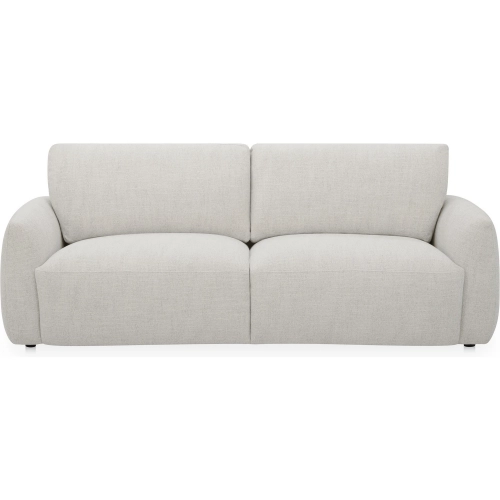 Callie 91" Sofa in Flecked Oat Beige Fabric