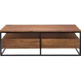 Vancouver Coffee Table in Solid Acacia & Iron