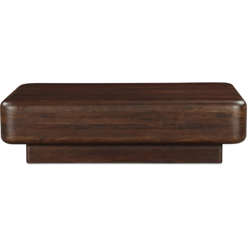 Eton Coffee Table in Semi Gloss Dark Brown Acacia Wood
