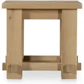 Morey Side Table in Natural Finish Oak Wood