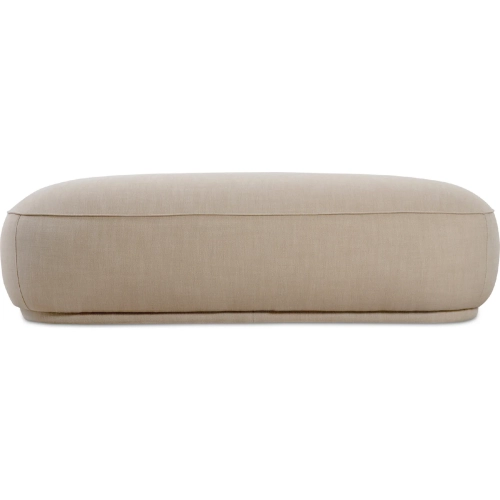 Marion Rectangular Ottoman in Beige Fabric