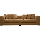 Davie Sofa in Tufted Golden Yellow Fabric