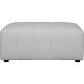 Lyric Ottoman in Beige Fabric