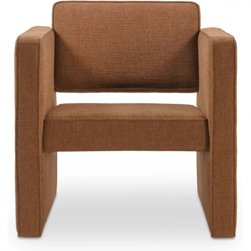 Harris Accent Chair in Burgundy Red Fabric