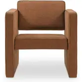 Harris Accent Chair in Burgundy Red Fabric