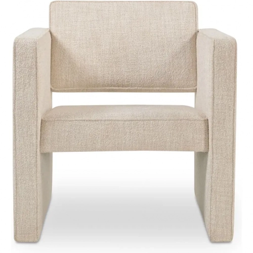 Harris Accent Chair in Oat Beige Fabric