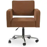 Harris Office Chair in Burgundy Red Fabric