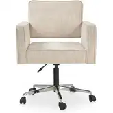 Harris Office Chair in Oat Beige Fabric