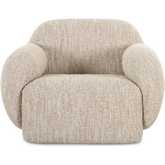 Hazel Accent Lounge Chair in Off White Fabric