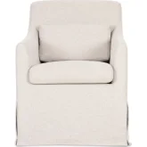 Lydia Dining Chair in Beige Fabric Slipcover