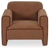 Leo Chair in Light Brown Fabric