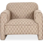 Leo Accent Chair in Taupe Pattern Fabric