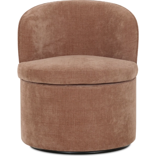 Dane Swivel Dining Chair in Heritage Pink Fabric