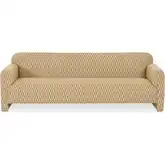 Leo Sofa in Chartreuse Green Pattern Fabric