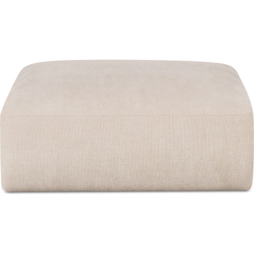 Matina Ottoman in Oatmeal Beige Fabric