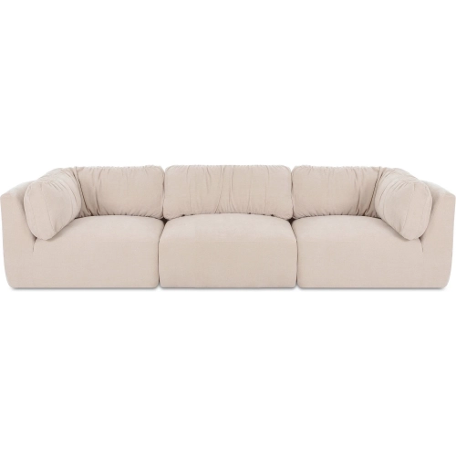 Matina Modular Sofa in Oatmeal Beige Fabric
