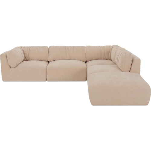 Matina Dream Modular Sectional Sofa in Oatmeal Beige Fabric
