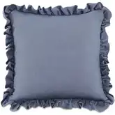 Betty 20" Toss Pillow in Blue Fabric