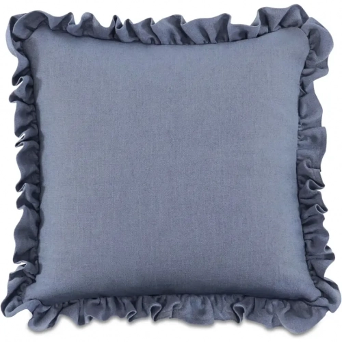 Betty 25" Pillow in Blue Fabric
