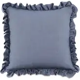 Betty 25" Pillow in Blue Fabric