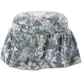 Heidi Storage Ottoman Blue Tapestry Fabric