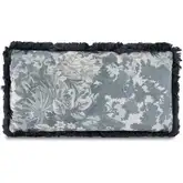 Yasmin Lumbar Pillow in Blue Tapestry Fabric
