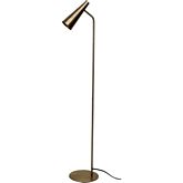 Trumpet Floor Lamp in Antique Brass Iron