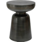 Arthur Accent Table in Antique Zinc Iron