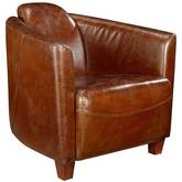 Salzburg Club Chair in Brown Top Grain Leather