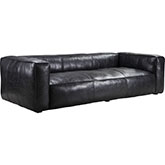Kirby Sofa in Distressed Charcoal Top Grain Leather