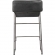 Starlet Counter Stool in Black Top Grain Leather (Set of 2)