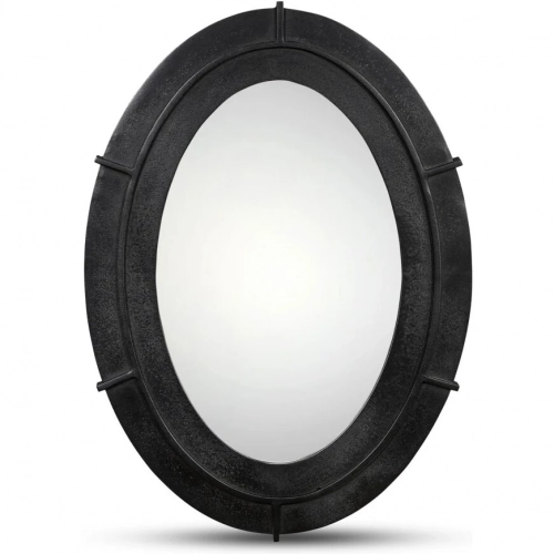 Antoni Small Mirror in Black Iron