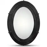 Antoni Small Mirror in Black Iron