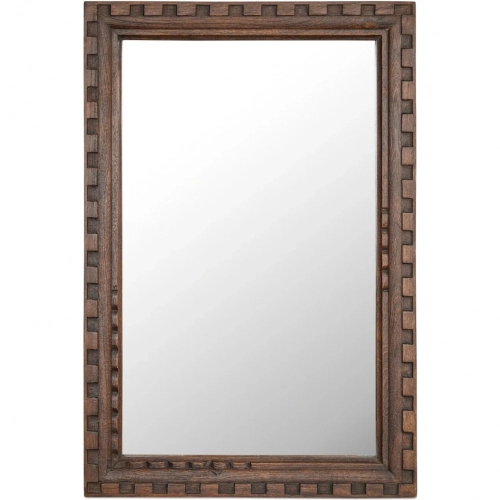 Holland Large Mirror in Antique Brown Mango Wood