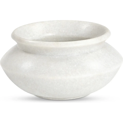 Romano Vase in White Marble