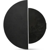 Meridian Wall Sculpture in Black Iron