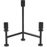 Cicero Candle Holder in Black Cast Aluminum