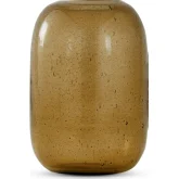 Circe Vase in Amber Orange Finish Glass