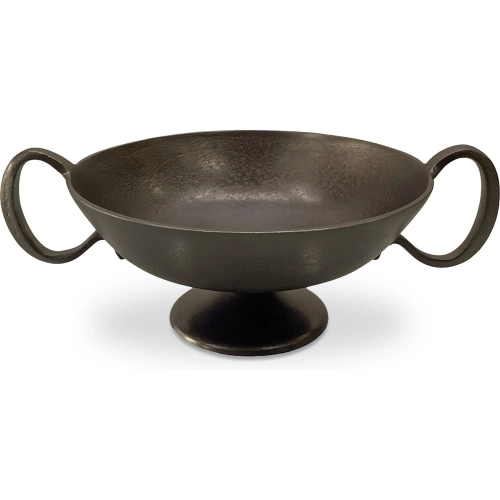 Floris Decorative Bowl in Antique Brass Cast Aluminum