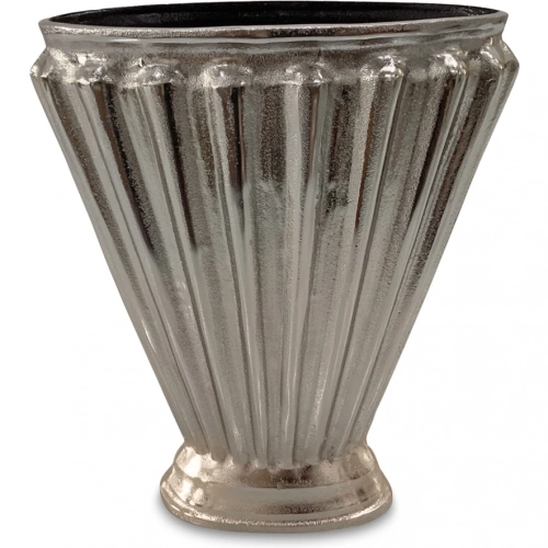 Jade Vase Aged Pewter Cast Aluminum