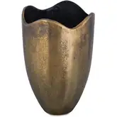 Athena Vase in Antique Brass Cast Aluminum