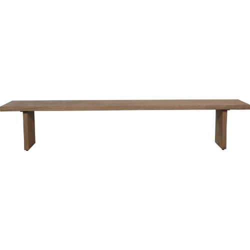Koshi 92" Dining Bench in Sand Grey Solid Oak