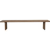 Koshi 92" Dining Bench in Sand Grey Solid Oak